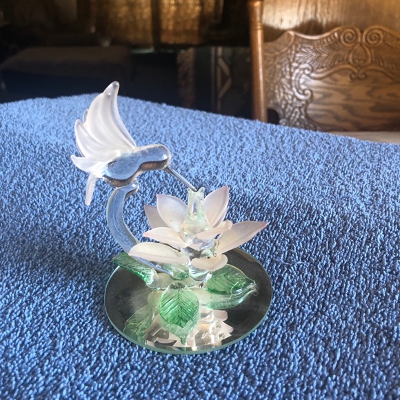 Hummingbird Glass Figure - Picture 2 of 2